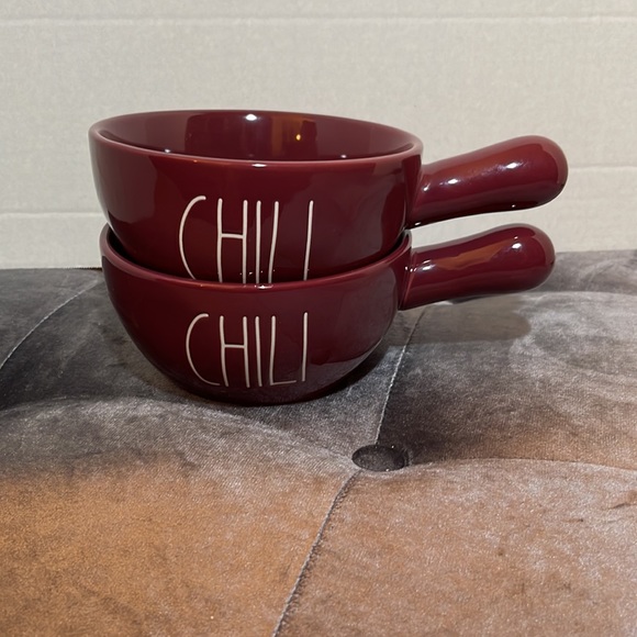 Rae Dunn CHILI Bowl with Handle- Set of two - Picture 2 of 5